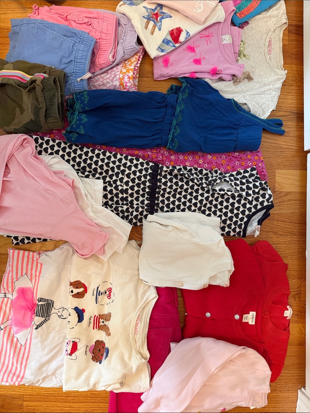 Crewcuts Girls' Colorful Tee & Top Mix - Pink, Blue, Navy, White
